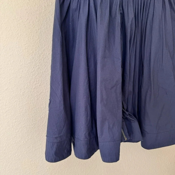 Armani Exchange Dress Womens 8 Blue Zip up Sleeveless Lined Sweetheart Neckline - Picture 3 of 7